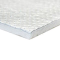 (8) Hitzeschild - Glasfasermatte mit geprägter Aluminiumfolie Muster 20 x 20 cm